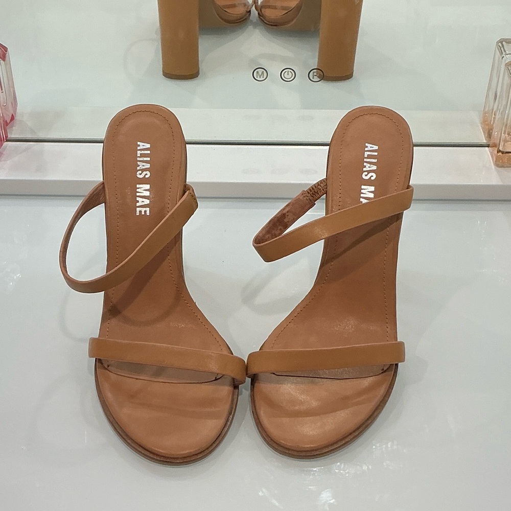 Alias Mae Women's Brown Heeled Sandals (WORN ONCE!)
